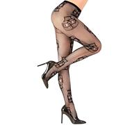Widmann Dia de los Muertos 01543 Women's Tights One Size