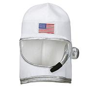 WIDMANN - Adults white Astronaut helmet. Perfect for world book day, halloween, carnival or birthday party.
