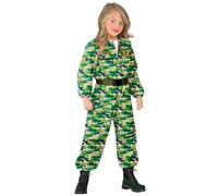 W WIDMANN MILANO Party Fashion - Unisex Child Fighter Jet Pilot Costume, Jumpsuit, Aviation, Soldier, Military, Carnival, Theme Parties