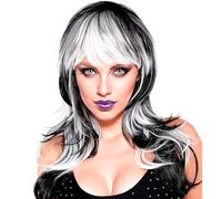 W WIDMANN MILANO Party Fashion - Vampire Queen Wig Synthetic Hair Accessory for Fancy Dress Costume Halloween