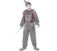 W WIDMANN MILANO Party Fashion - Vintage Clown Costume for Men, Horror Clown, Circus, Psycho, Halloween, Carnival, Theme Parties