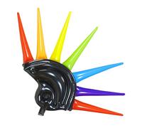 W WIDMANN MILANO Party Fashion Widman Inflatable Multicolour Helmet Spikes Helmet - Adutl Fancy Dress Accessory