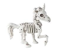 W WIDMANN MILANO Party Fashion Widmann 10992 Unicorn 18 cm Decoration Skeleton Horror Halloween Theme Party, Multicoloured, Standard Size