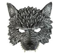 W WIDMANN MILANO Party Fashion - Wolf Mask Chinnless Animal Mask Half Mask Accessory Halloween Carnival