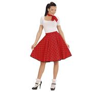 W WIDMANN MILANO Party Fashion - Women's 50s Polka Dot Skirt and Scarf, Rock'n'Roll, Twist, Pink Lady, T-Birds, Carnival, Theme Parties