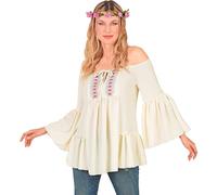 W WIDMANN Milano Party Fashion Women's Bluse Hippie Blouse, White, S-M