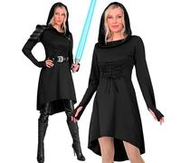 W WIDMANN Milano Party Fashion Women's Mittelalter/Gothic-Kleid Medieval Dress, Black, L
