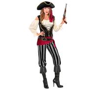 W WIDMANN MILANO Party Fashion - Women's Pirate Costume, 6-Piece Costume Set with Accessories for Halloween and Carnival