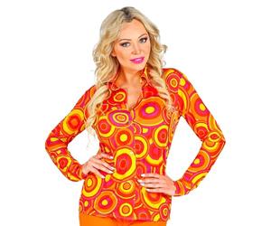 W WIDMANN Milano Party Fashion Women's Widmann Orchid 70s Blouse (Pack of 1)