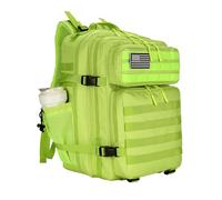 W WINTMING 25L Tactical Backpack Small Military Tactical Backpack Molle Bag Heavy Duty Assault Pack for Work Gym Outdoors, Bright Green, S, Military Style