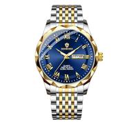 W WOLF-CUB Luxury Man Watch Quartz Waterproof Luminous Date Chronograph Stainless Steel Men Wristwatch Quartz Watch Sports Men's Watches, blue, business