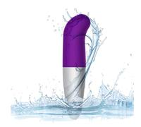W WU CHU Upgraded Mini Cordless Massage Stick, Portable Electric Massager for Back, Deep Neck and Back Shoulder (Purple)