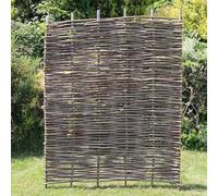 W0.9-1.82m x H0.6-1.82m Hazel Hurdle Fence Panel Premium Weave | 8 Sizes (W1.5m x H1.82m, 1)