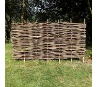 W0.9-1.82m x H0.6-1.82m Hazel Hurdle Fence Panel Premium Weave | 8 Sizes (W1.82m x H0.6m, 1)