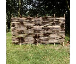 W0.9-1.82m x H0.6-1.82m Hazel Hurdle Fence Panel Premium Weave | 8 Sizes (W1.82m x H0.6m, 1)