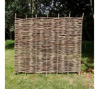 W0.9-1.82m x H0.6-1.82m Hazel Hurdle Fence Panel Premium Weave | 8 Sizes (W1.82m x H1.5m, 1)
