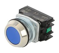 W0-NEF30-K 2X N Switch: Pressure 30mm Rod.Pos: 1 NO x2 Blue IP55 Button: Flat PR