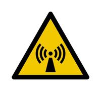W005 - Non-Ionizing Radiation Danger - Warning Sign and Signage - Dimensions of Your Choice - ISO 7010 Standard