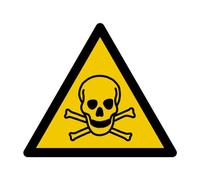 W016 - Danger Toxic Substances - Warning Sign and Signage - Dimensions of Your Choice - ISO 7010 Standard