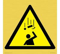 W035 Warning: Falling objects Sign - 200x200mm - S20