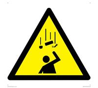 W035 Warning: Falling objects Sign - 300x300mm - S30