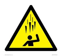 W039 Warning: Falling ice Sign - 200x200mm - S20