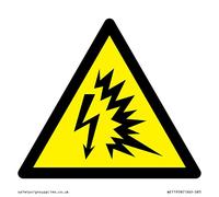 W042 Warning: Arc flash Sign - 85x85mm - S85