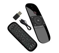 W1 Keyboard Remote Control 2.4Ghz Learning 6 Shaft Gyroscope Motion Programming for Projector Streaming Device Remote Keyboard