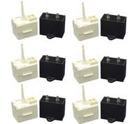 W10613606 Overload Start Capacitor Refrigerators - 6-Pack Replacement Parts W10416065, 67005560, Black