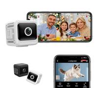 W11 Mini Wireless Security Camera, 1080p Wifi Hidden Cameras with Night Vision, App Control for Nanny/Camera Monitoring, Property Protection (White)