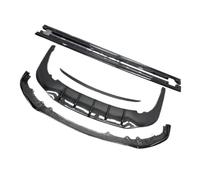 W12 Style Car Body Kit Front Bumper Lip Rear Chin Spoiler Side Skirt Compatible with Bentley Flying Spur Carbon Fiber Rear Wing(Carbon fiber)