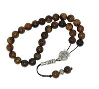 W14 10mm Tiger Eye Gemstone Loose String Greek Komboloi Prayer Beads Worry Beads Handmade Design by Jeannieparnell