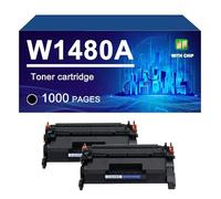W1480A Toner Cartridge Compatible For HP LaserJet Pro 4001n 4001dn 4001dw MFP4101fdn 4101fdw Printer, With Chip,W1480A-2 PACK