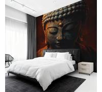 W150 X H105 cm Buddha Statue Wallpaper, Wall Mural Zen Buddha Photo Wallpaper, Non-Woven Print Wall Paper for Living Room Bedroom Art Decor, Renter Friendly D&O199