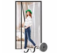 W155xH190 Draught Blocking Transparent Insulated Door Curtain for Home