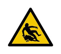 W191 - Warning Slippery Surface - Warning Sign and Signage - Dimensions of Your Choice - ISO 7010 Standard