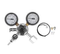 W21.8 Beer Keg Regulator, Aluminum ABS Home Brewing Regulator Kit with Tube CO2 Regulator for Carbonating Dispensing Beer Soda Water