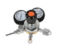 W21.8 Beer Keg Regulator, Dual Kegerator Gauge CO2 Regulator Beer Keg Pressure, with Safety Manual Pressure Release Valve, for Carbonating Dispensing Brewed Beer, 0-60 PSI 0-3000 Tank Pressure