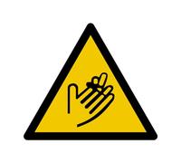 W217 - Attention to hands - Risk of cutting - Sign and warning sign - Choice of sizes - ISO 7010 standard