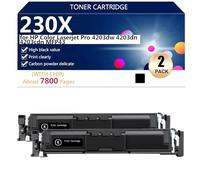 W2300X Compatible Toner Cartridges for HP Color Laserjet Pro 4203dw 4203dn 4203cdn MFP43 Printers, High Yield 7800 Pages, High Definition Printing,Black-2 pack