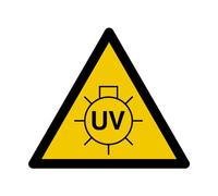 W240 - UV Lamp Warning - Warning Sign and Signage - Dimensions of Your Choice - ISO 7010 Standard