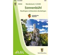 W242 Wanderkarte 1:25 000 Sonnenbühl: Reutlingen, Lichtenstein, Burladingen
