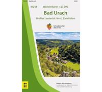 W243 Wanderkarte 1:25 000 Bad Urach: Großes Lautertal (West), Zwiefalten