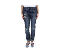 Women's DIESEL BELTHY 0854T Womens Jeans Distressed Slim Fit Casual Dark Blue Denim Pant - Size: 32in/8