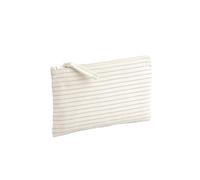 Westford Mill Striped Organic Cotton Accessory Pouch Size Small Red Stripe