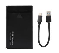 W25A831 2.5'' USB3.1 Type C SATA Mobile Hard Disk Box, Portable HDD Enclosure with UASP Acceleration, Scratch ABS Case for Linux, Tool Installation (Black)