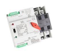 W2R ATS 110V 220V PC Dual Power Automatic Transfer Switch 63A 100A Household Power Transfer Switch 50/60Hz(W2R 2P 110V,100A)