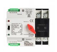 W2R ATS 2P Automatic Transfer Switch Electrical Selector Switches ATS 63A 100A 1Pcs(W2R-2P-220V,2P 63A)