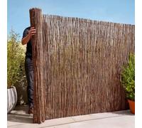 W3-5m x H0.9-2.4m Premium Willow Fencing Screening Rolls | 12 Sizes (W5m x H2.4m)