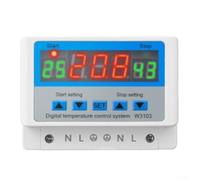 W3103 Digital Temperature Controller 30A Auto Heating Cooling Thermostat 220V with Sensor for Reptile Aquarium Incubator Greenhouse(12V300W)